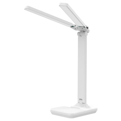 DE1738ARD настільний світильник білий 7W 2700K-6500K 400LM , акум. 1200mA*2, (12.2*16.6*31.7cm) IP20