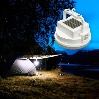 EL301 акум. світильник з сонячною панеллю 170LED, 175*70 мм, 4х1200 мА-год, білий, LC