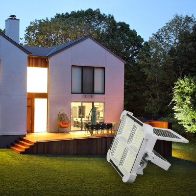 EL302 акум. світильник з сонячною панеллю 240LED, 177*157*50 мм, 4х1200 мА-год, cірий, LC