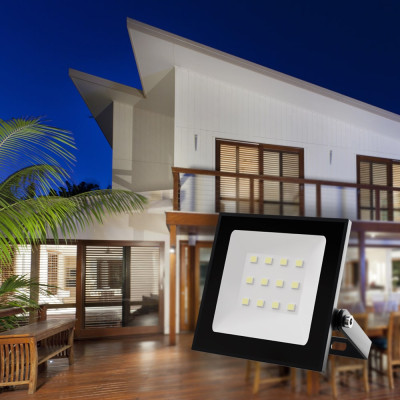 LL-5010 10W 800Lm 6500K (74*74*21мм) чорний IP65 LC