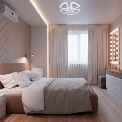 AL6555ARD 50W 5300Lm 5000K 460*460*75mm білий CLOVER