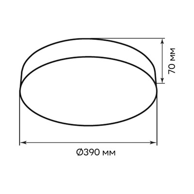 AL5087ARD 60W коло 2700 Lm 3000K-6000K 390*390*70 mm ALMOND