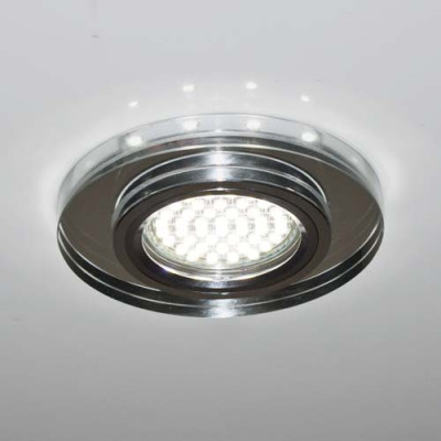 8060-2 MR16 срібло срібло із led підсвіткою SMD3014 12leds (6500K)