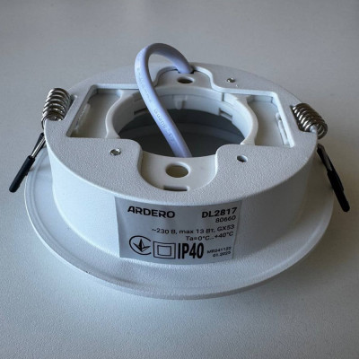 DL2817 GX53 круг білий Max 13W ARD