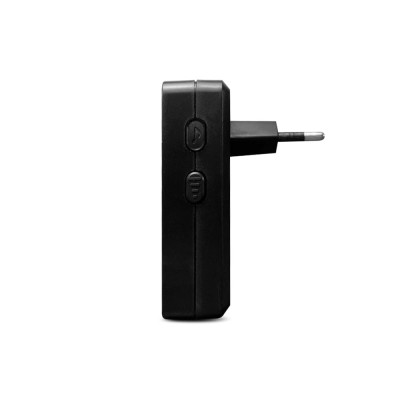 Дзвінок дверний безпровідний E-401, база AC 230В, кнопка DC 12В, 38 мелодій, чорний