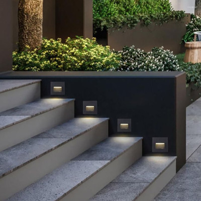 DH1010ARD 230V 3W 30Lm 3000K квадрат 85*85*49mm білий IP54 LEVEL