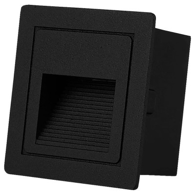 DH1010ARD 230V 3W 30Lm 3000K квадрат 85*85*49mm чорний IP54 LEVEL