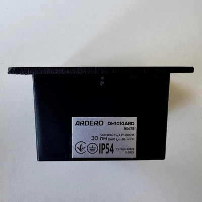 DH1010ARD 230V 3W 30Lm 3000K квадрат 85*85*49mm чорний IP54 LEVEL