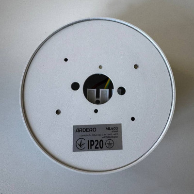 ML403 GX53, білий, ф100*50 мм  ARD