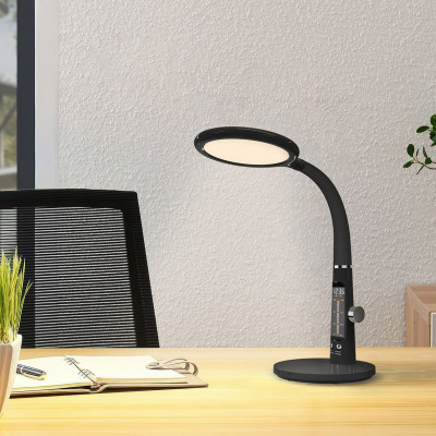 DE1742ARD настільний світильник чорний 12W 650LM 3000K-4000K-6000K (18*44.7*19.5cm) IP20