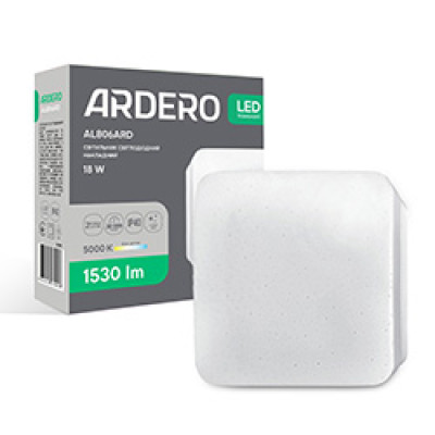 AL806ARD 18W квадрат накладний 1530Lm 5000K 150*150*40mm зорян.небо