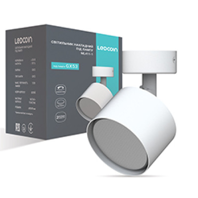 ML411-1 GX53, білий, поворотний, ф80*98 мм  LC