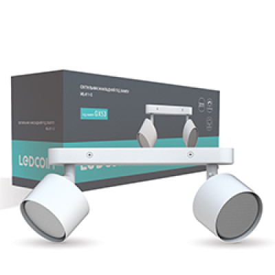 ML411-2 GX53, білий, подвійний, поворотний, 280*80*96 мм  LC