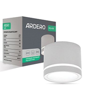 ML408 GX53, білий, ф82*80 мм  ARD