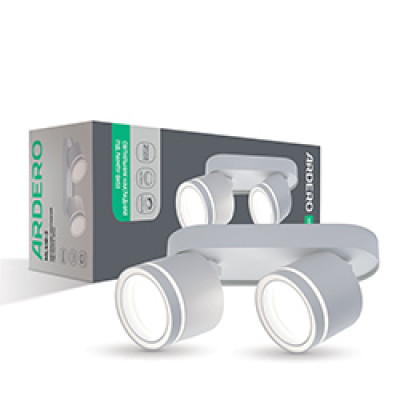 ML418-2 GX53, білий, подвійний, поворотний, 220*82*93 мм  ARD