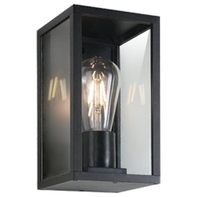 DH0100ARD 230V без лампи 1*E27, чорний 122*122*225mm IP54 LAND