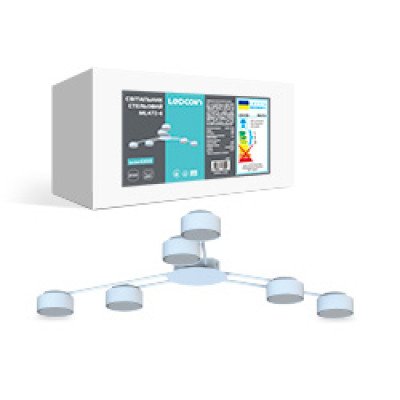 ML472-6, білий, 6*GX53, Ф1000*55мм LC