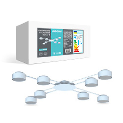 ML472-8, білий, 8*GX53, Ф1000*55мм LC