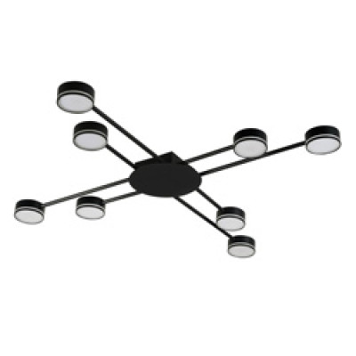 ML482-8, чорний, 8*GX53, 970*970*61мм ARD