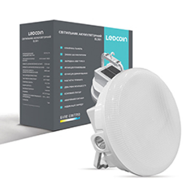 EL301 акум. світильник з сонячною панеллю 170LED, 175*70 мм, 4х1200 мА-год, білий, LC