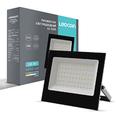 LL-5050 50W 4000Lm 6500K (151*127*28мм) чорний IP65 LC