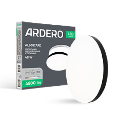 AL6087ARD 48W коло чорний 4800Lm 3000/4000/6500K 500*42mm TREND