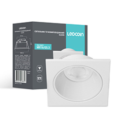 DL0395 MR16, білий квадрат G5.3 LC