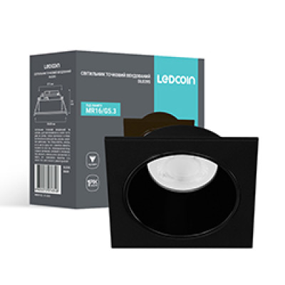 DL0395 MR16, чорний квадрат G5.3 LC