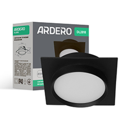 DL2818 GX53 квадрат чорний Max 13W ARD