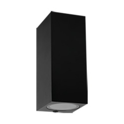 DH0147ARD 230V без лампи 2*GU10, чорний 75*66*153mm IP54 QUADRO