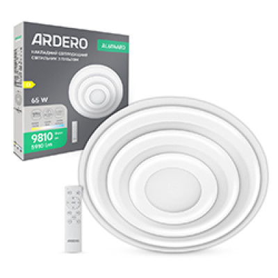 AL6114ARD 65W коло 5910Lm 3000K-4500K-6500K 470*60mm білий ATLANT R