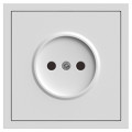 ER111-W розетка без заземлення, механізм білий 16А Soft