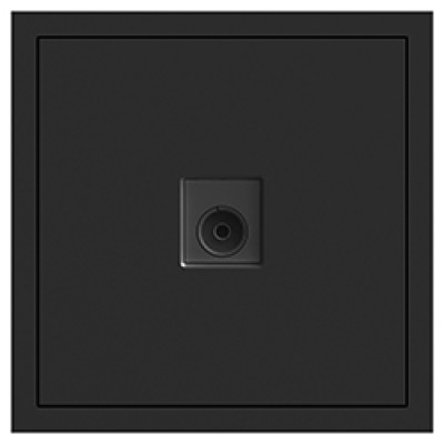 ER141TV-B розетка телевізійна, механізм чорний Soft