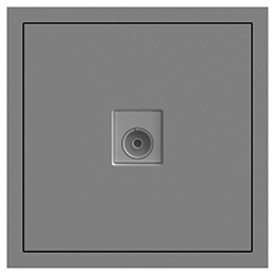 ER141TV-G розетка телевізійна, механізм сірий Soft