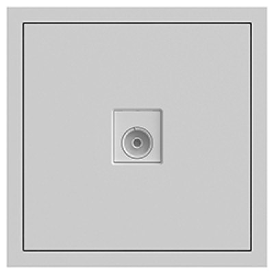 ER141TV-S розетка телевізійна, механізм срібло Soft