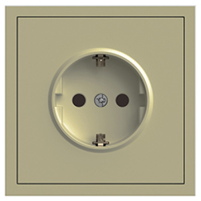 ER121-C розетка із заземленням, механізм шампань 16А Soft