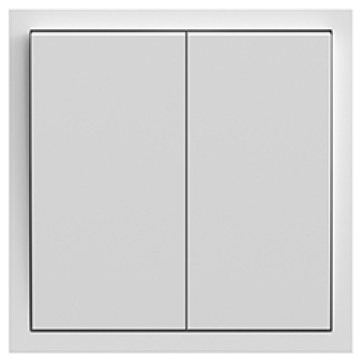 EV112V-W вимикач 2-кл., механізм білий 10А Soft