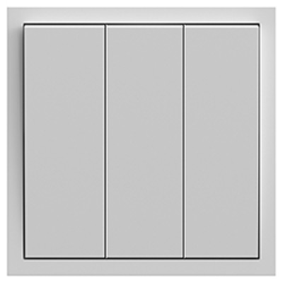 EV113-S вимикач 3-кл., механізм срібло 10А Soft