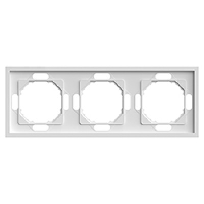 EF103-W рамка 3-місна універсальна білий Soft