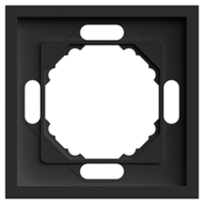 EF101-B рамка 1-місна універсальна чорний Soft