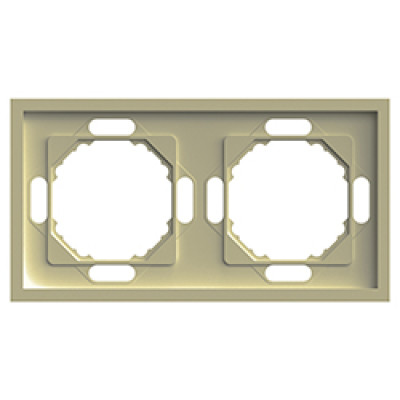 EF102-C рамка 2-місна універсальна шампань Soft