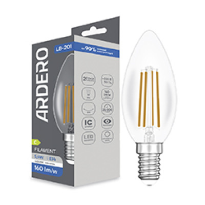 LB-201 C35 230V 5,4W   865Lm E14 4000K