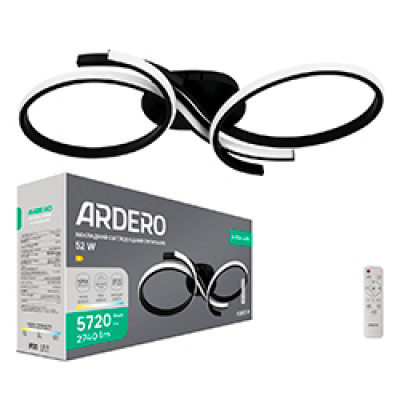 AL6535-1ARD 52W 2740Lm 3000K-4500K-6500K 610*260*75 mm чорний FORCE M