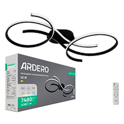 AL6545-1ARD 68W 4080Lm 3000K-4500K-6500K 790*450*75 mm чорний FORCE L