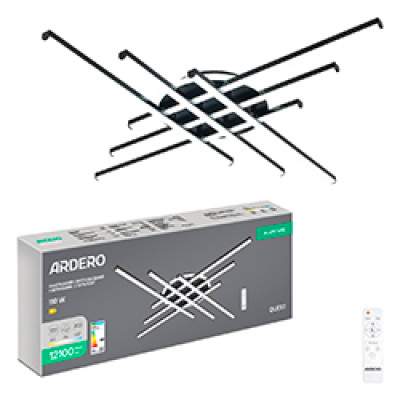 AL6187ARD 110W 7250Lm 3000K-6500K 1000*1000*80mm чорний QUEST