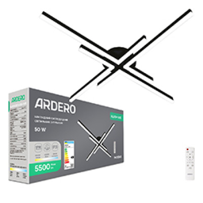 AL6106-1ARD 50W 3200Lm 3000K-6500K 580*580*70mm чорний PHOENIX