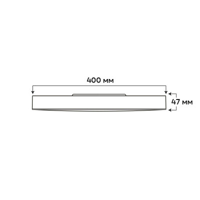 AL6087ARD 36W коло чорний 3600Lm 3000/4000/6500K 400*42mm TREND