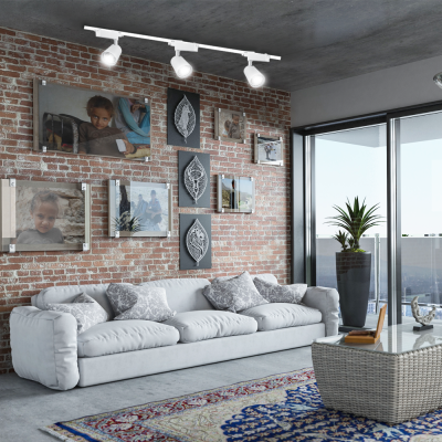 AL100 COB 12W 960LM 4000K IP40 чорний 70*93*120мм