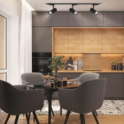 AL106 SMD 18W 4000K, IP40 80град чорний 70*170*160 мм