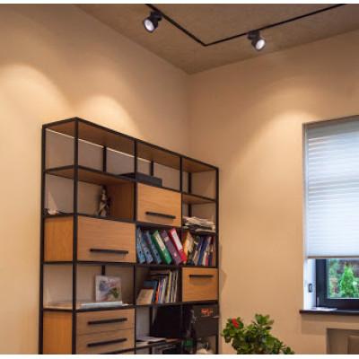 AL107 COB 14W 4000K IP40 90 град чорний 80*138 мм